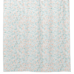 Abstract background with mixed small spots shower curtain