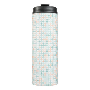 Abstract background with mixed small spots thermal tumbler
