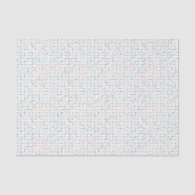 Abstract background with mixed small spots tissue paper (Front)