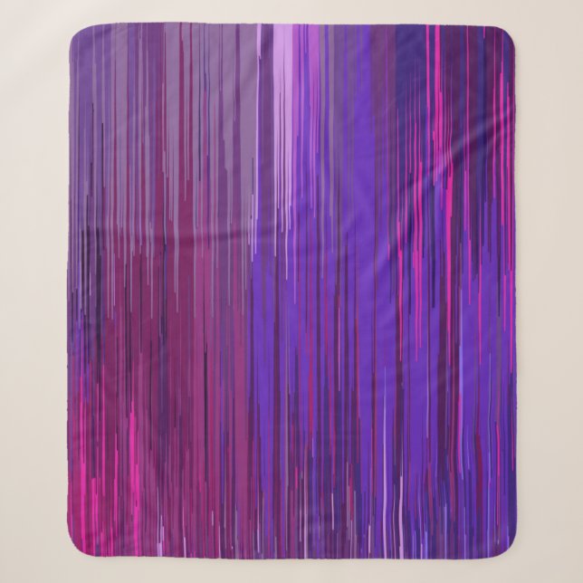 Abstract background with thin purple vertical line sherpa blanket (Front)