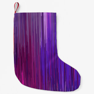 Abstract background with thin purple vertical line small christmas stocking