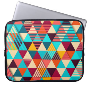 Abstract background with triangle shapes. Modern g Laptop Sleeve