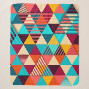 Abstract background with triangle shapes. Modern g Sherpa Blanket