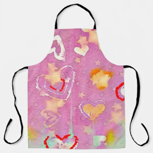 abstract background with watercolor texture, Oil p Apron
