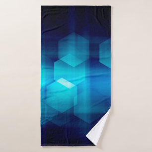 abstract backgrounds, Abstract matrix like backgro Bath Towel