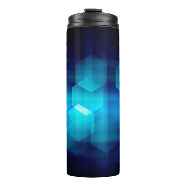 abstract backgrounds, Abstract matrix like backgro Thermal Tumbler (Front)