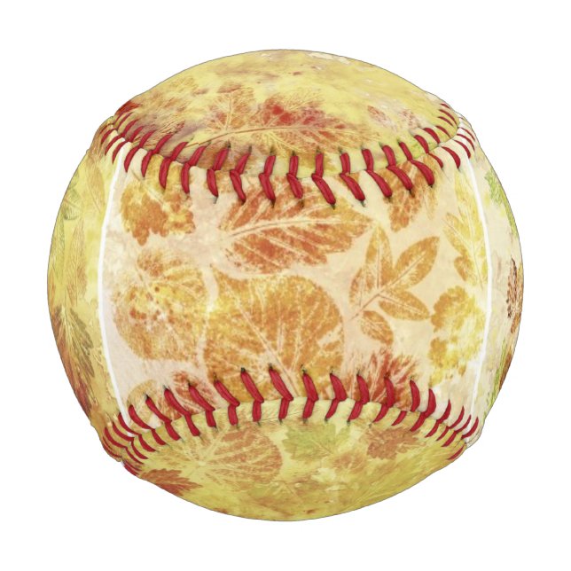 Abstract backgrounds, watercolor, leaves baseball (Front)