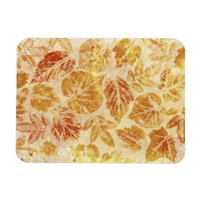 Abstract backgrounds, watercolor, leaves magnet (Horizontal)
