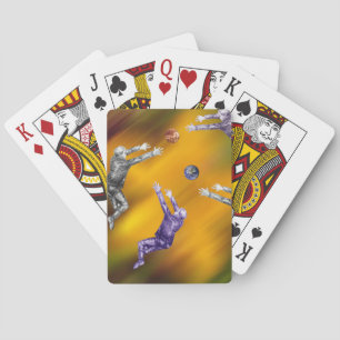 Abstract ball fight Playing Cards