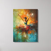 Abstract Ballerina Dance Art