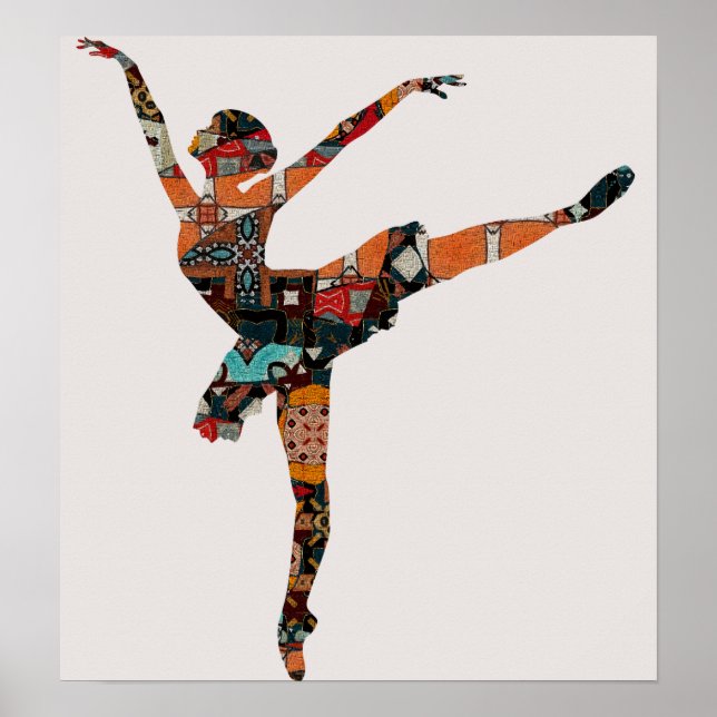 Abstract Ballerina  Poster (Front)