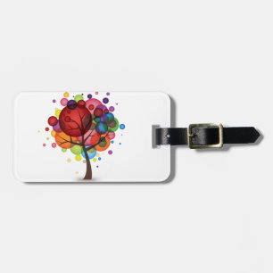 Abstract Balloon Tree Luggage Tag