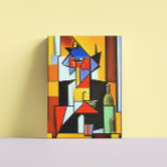 Abstract Bartender Cubist  Canvas Print<br><div class="desc">The Abstract Bartender Cubist Canvas Print is fully customisable and unique to hang on home and office walls. Designed by Norman Reutter.</div>