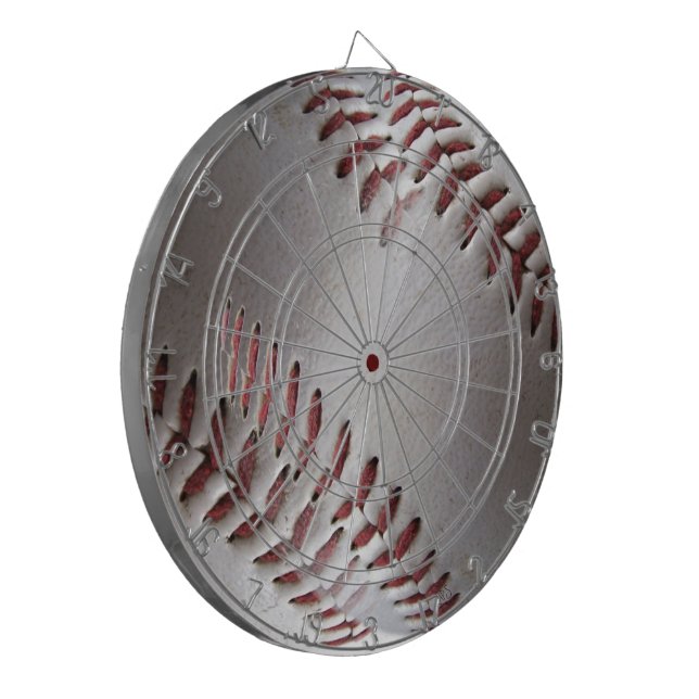 Abstract Baseball Stitches Dartboard (Front Left)
