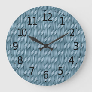 Abstract Basket Weave Pattern Wall Clock
