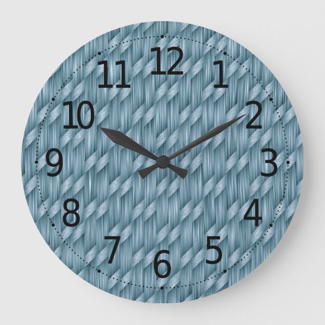 Abstract Basket Weave Pattern | Wall Clock (Front)