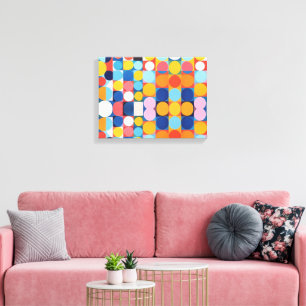 Abstract Bauhaus Geometric Art Canvas Print
