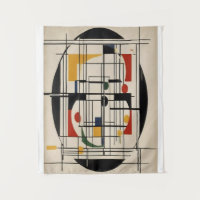 Abstract Bauhaus Geometric Modern Minimalist Art