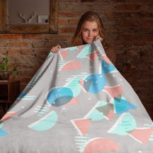 Abstract Bauhaus Half Circles Mod Pop Art Pattern