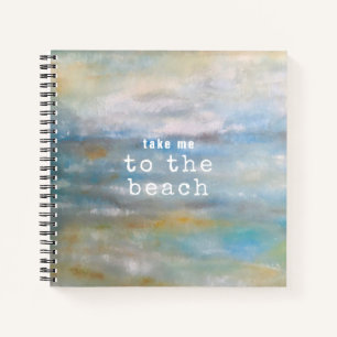 Abstract Beach Art Quote Notebook
