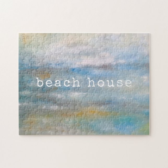Abstract Beach Coastal Ocean Clouds Jigsaw Puzzle (Horizontal)