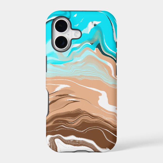 Abstract Beach Fluid Art   (Back)