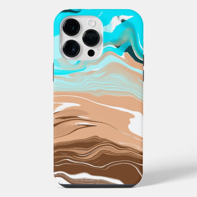 Abstract Beach Fluid Art    iPhone Case (Back)