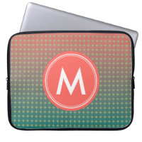Abstract Beach Sunset Colour Blend Monogram