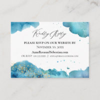 *~* Abstract Beach Wave Wedding Website RSVP