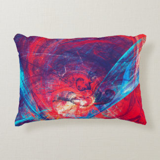 Abstract beautiful red and blue bright color backg decorative cushion