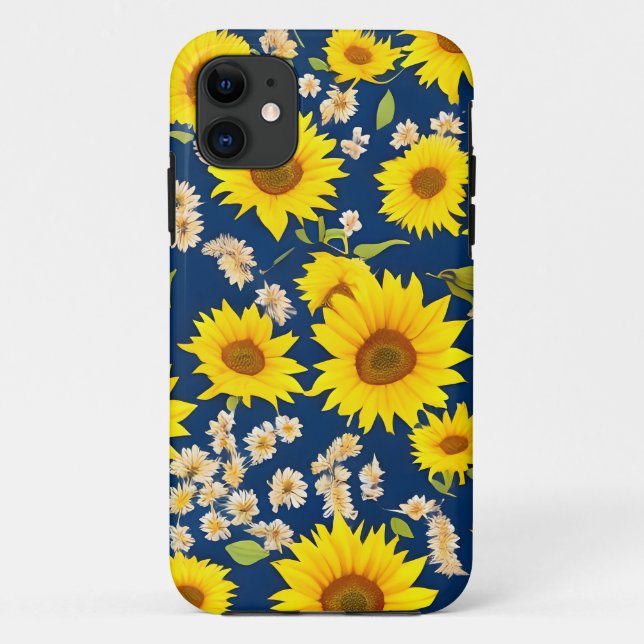 Abstract beautiful sunflower  pattern Case-Mate iPhone case (Back)