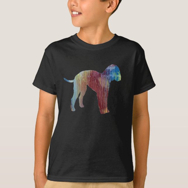 Abstract Bedlington terrier Silhouette T-Shirt (Front)