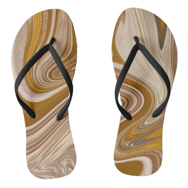Abstract Beer Time Jandals (Footbed)