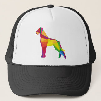 Abstract big dog trucker hat