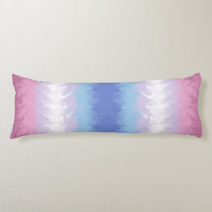 Abstract Bigender Pride Flag Body Cushion