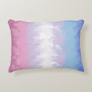 Abstract Bigender Pride Flag Decorative Cushion