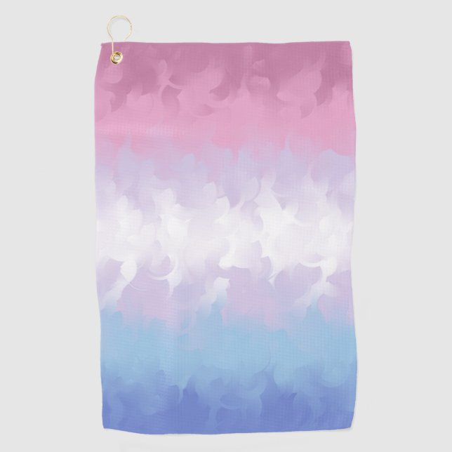 Abstract Bigender Pride Flag     Golf Towel (Front)