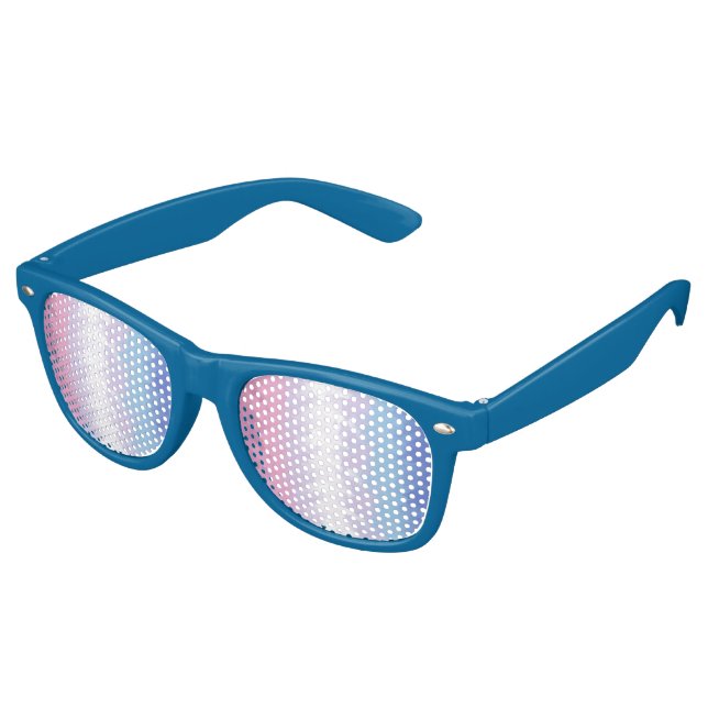 Abstract Bigender Pride Flag      Retro Sunglasses (Angled)