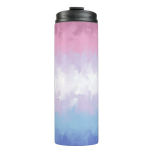 Abstract Bigender Pride Flag Thermal Tumbler