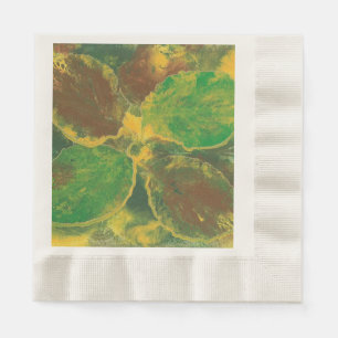 Abstract Birch Tree Autumn Leaves Paper Napkins