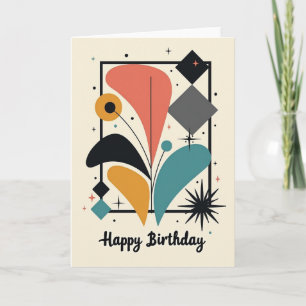 Abstract Birthday Burst Card