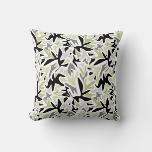 Abstract, Black and Green, Youth, Modern, Creative Cushion