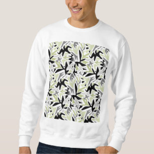 Abstract, Black and Green, Youth, Modern, Creative Sweatshirt