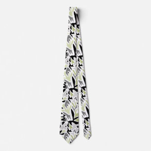 Abstract, Black and Green, Youth, Modern, Creative Tie