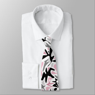 Abstract, Black and Pink, Youth, Modern Throw Pill Tie