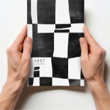 Abstract Black and White Art Calendar