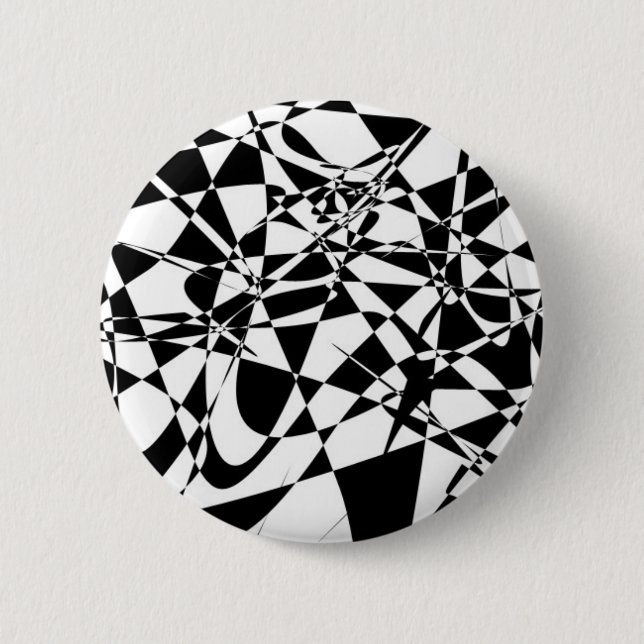 ABSTRACT black and white button (Front)