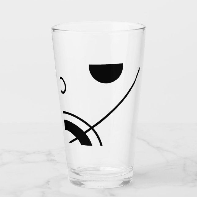 Abstract black and white glass (Front)