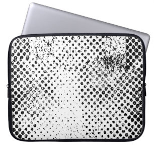 Abstract black and white vintage background. Monoc Laptop Sleeve