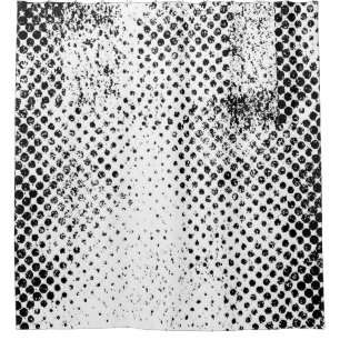 Abstract black and white vintage background. Monoc Shower Curtain